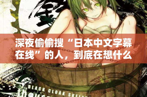 深夜偷偷搜“日本中文字幕在线”的人，到底在想什么
