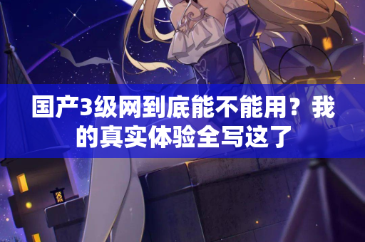 国产3级网到底能不能用？我的真实体验全写这了