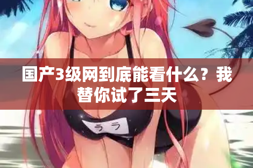 国产3级网到底能看什么？我替你试了三天