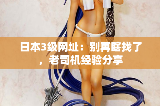 日本3级网址：别再瞎找了，老司机经验分享