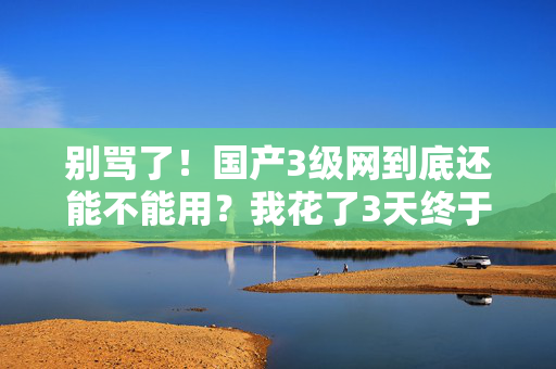 别骂了！国产3级网到底还能不能用？我花了3天终于搞懂了  第2张