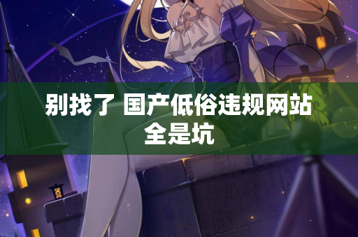 别找了 国产低俗违规网站全是坑