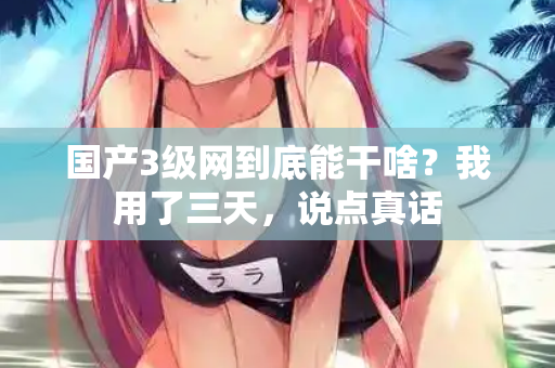 国产3级网到底能干啥？我用了三天，说点真话
