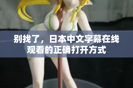 别找了，日本中文字幕在线观看的正确打开方式