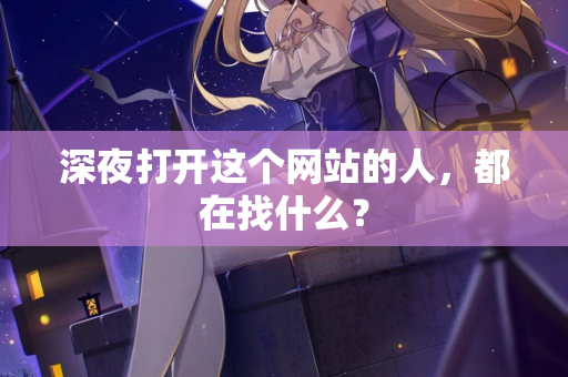 深夜打开这个网站的人，都在找什么？