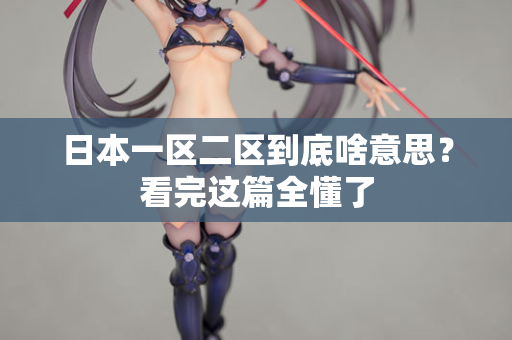 日本一区二区到底啥意思？看完这篇全懂了  第3张
