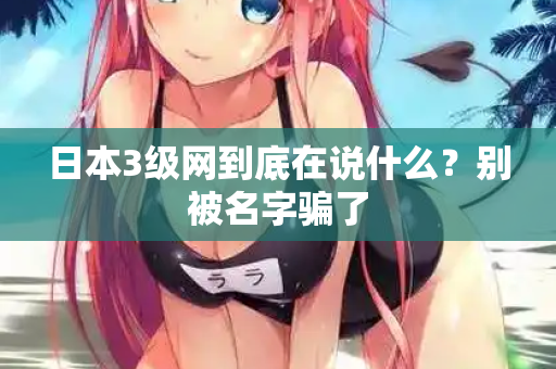 日本3级网到底在说什么？别被名字骗了