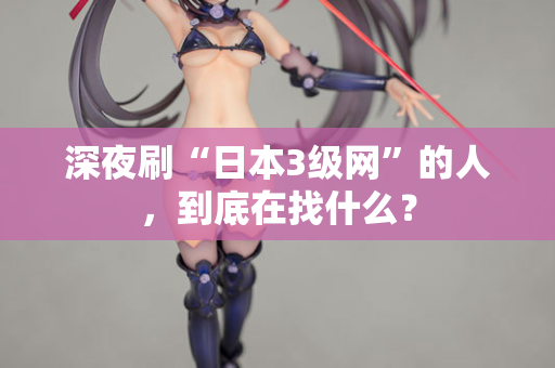 深夜刷“日本3级网”的人，到底在找什么？
