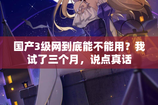 国产3级网到底能不能用？我试了三个月，说点真话  第3张