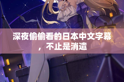 深夜偷偷看的日本中文字幕，不止是消遣