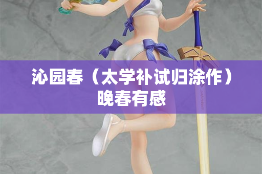 沁园春（太学补试归涂作）晚春有感  第2张