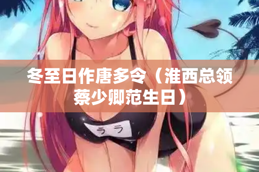 冬至日作唐多令(淮西总领蔡少卿范生日) 第2张 冬至日作唐多令(淮西总领蔡少卿范生日) 第2张