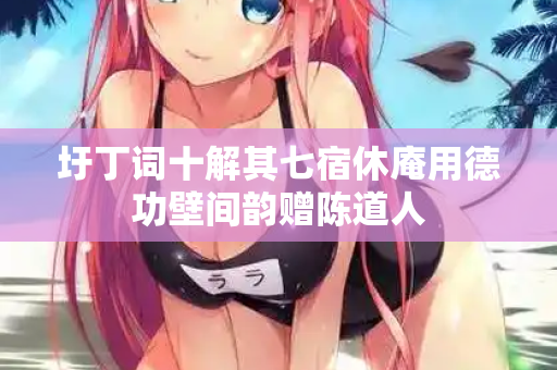 圩丁词十解其七宿休庵用德功壁间韵赠陈道人  第2张