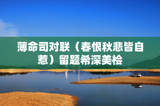 薄命司对联（春恨秋悲皆自惹）留题希深美桧  第2张