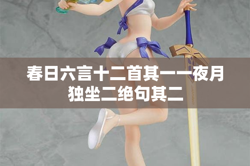 春日六言十二首其一一夜月独坐二绝句其二