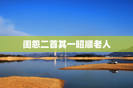 闺怨二首其一昭顺老人