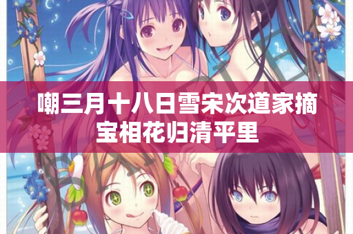 嘲三月十八日雪宋次道家摘宝相花归清平里