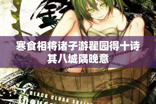 寒食相将诸子游翟园得十诗其八城隅晚意