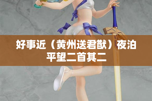 好事近（黄州送君猷）夜泊平望二首其二  第2张