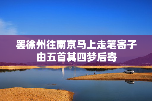 罢徐州往南京马上走笔寄子由五首其四梦后寄
