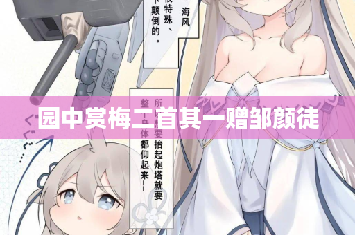 园中赏梅二首其一赠邹颜徒  第2张