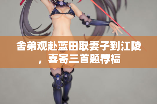 舍弟观赴蓝田取妻子到江陵，喜寄三首题荐福