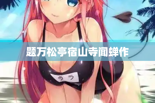 题万松亭宿山寺闻蝉作