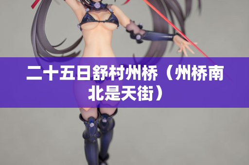 二十五日舒村州桥（州桥南北是天街）