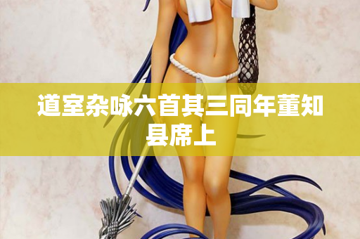 道室杂咏六首其三同年董知县席上