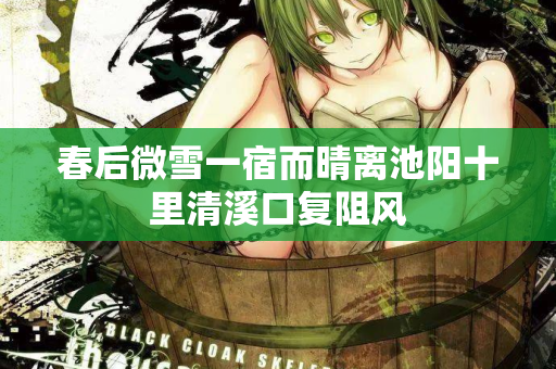 春后微雪一宿而晴离池阳十里清溪口复阻风  第2张