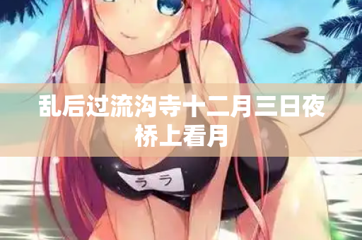 乱后过流沟寺十二月三日夜桥上看月  第2张