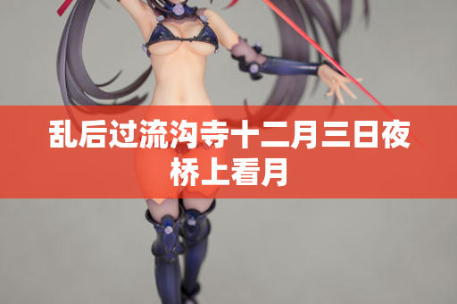 乱后过流沟寺十二月三日夜桥上看月