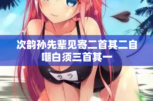 次韵孙先辈见寄二首其二自嘲白须三首其一