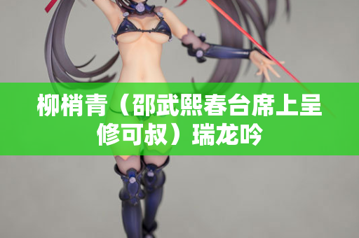柳梢青（邵武熙春台席上呈修可叔）瑞龙吟