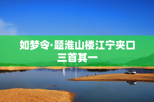 如梦令·题淮山楼江宁夹口三首其一  第2张