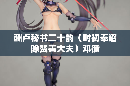 酬卢秘书二十韵（时初奉诏除赞善大夫）邓循