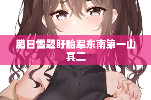 腊日雪题盱眙军东南第一山其二