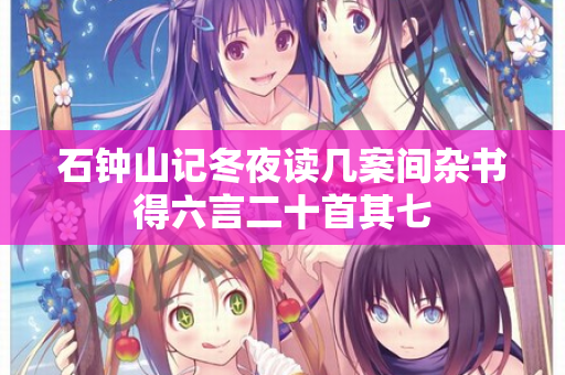 石钟山记冬夜读几案间杂书得六言二十首其七