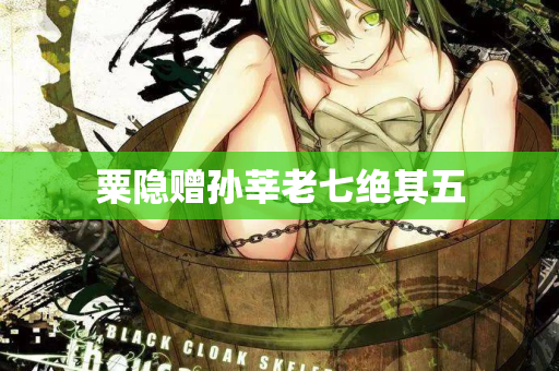 粟隐赠孙莘老七绝其五 第2张 粟隐赠孙莘老七绝其五 第2张