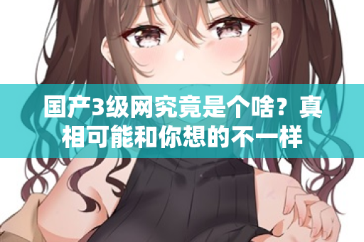 国产3级网究竟是个啥?真相可能和你想的不一样 第1张 国产3级网究竟是个啥?真相可能和你想的不一样 第1张