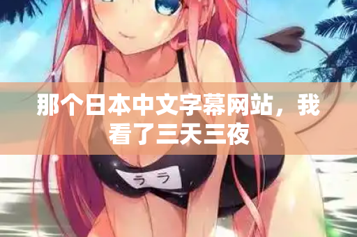 那个日本中文字幕网站，我看了三天三夜  第2张