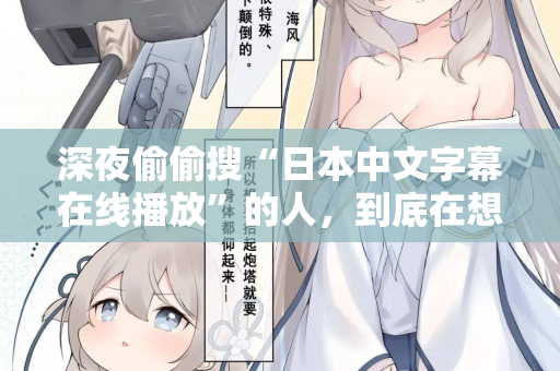 深夜偷偷搜“日本中文字幕在线播放”的人，到底在想什么  第2张