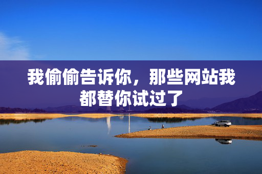 我偷偷告诉你,那些网站我都替你试过了 第1张 我偷偷告诉你,那些网站我都替你试过了 第1张