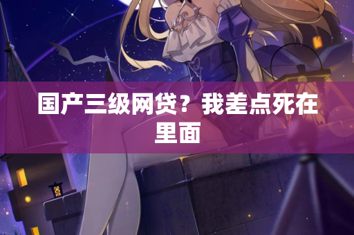 国产三级网贷？我差点死在里面