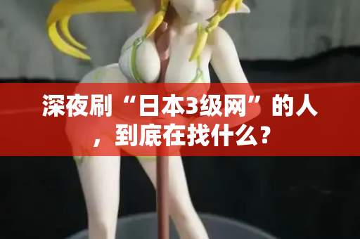 深夜刷“日本3级网”的人，到底在找什么？