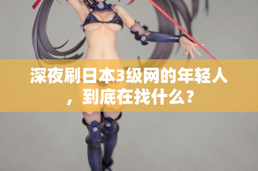 深夜刷日本3级网的年轻人，到底在找什么？