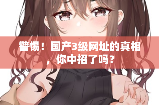 警惕!国产3级网址的真相,你中招了吗? 第3张 警惕!国产3级网址的真相,你中招了吗? 第3张