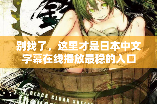 别找了，这里才是日本中文字幕在线播放最稳的入口