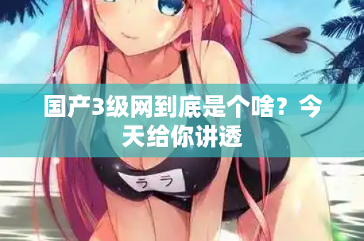 国产3级网到底是个啥？今天给你讲透  第2张